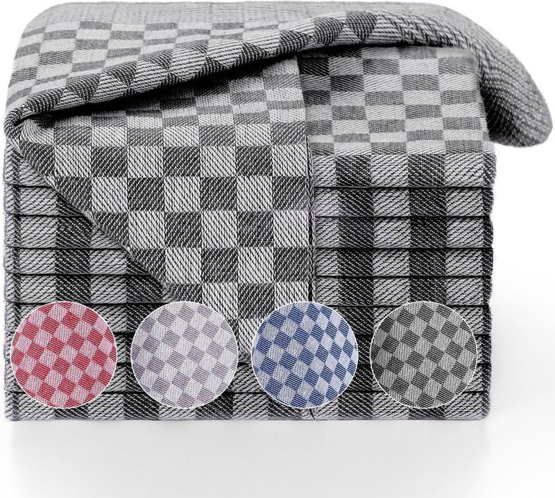 Blumtal Premium Theedoeken - Hoogwaardige Keuken Set - 50 x 70cm, zwart, set van 5