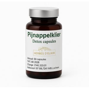 Herbes D'elixir Pijnappelklier Detox Capsules - 50 Stuks - Vegan - Zonder toevoegingen