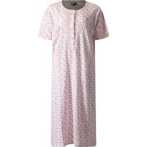 Cocodream - dames nachthemd 614804 met korte mouw - 100% katoen - roze - maat M
