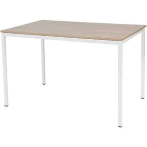 Bureautafel - Domino Basic 120x80 robson - wit frame