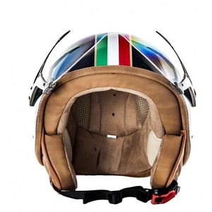 SOXON Imola Scooterhelm - S - Jethelm met vizier - Motorhelm voor volwassenen - Geschikt voor Vespa, Scooter, Brommer, Motor en Snorfiets - Zwart