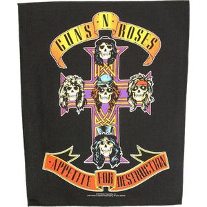 Guns N' Roses - Appetite For Destruction Rugpatch - Zwart