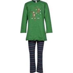 Woody pyjama meisjes/dames - woudgroen - geit - 202-1-BLB-S/735 - maat 128