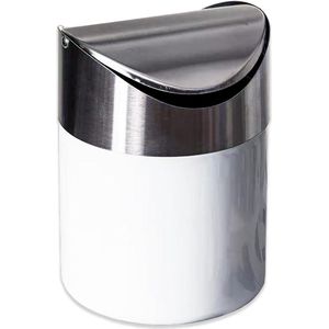 Zeynomax - Tafelafvalemmer - Zilver - 12 Liter - Met Swingdeksel