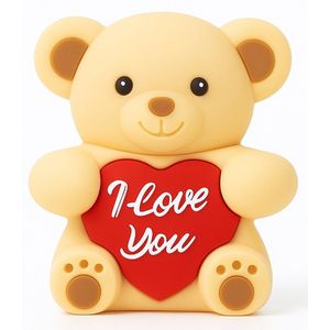 Teddybeer USB 3.0 Stick 128 GB met hart – I Love You - Hoge snelheid – Romantisch cadeau voor Valentijn, verjaardag of jubileum – Originele gadget voor mannen, vrouwen, vriend of vriendin – beige – Ulticool