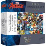 Trefl - Puzzles - ""1000 Wooden Puzzles"" - Marvel Comic Universe / Marvel Heroes