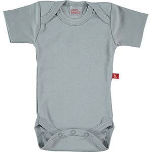 Romper korte mouw biokatoen grijs 62/68