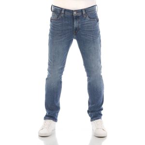Mustang Heren Jeans Broeken Vegas slim Fit Blauw Volwassenen