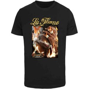 Mister Tee - La Flame Heren T-shirt - 4XL - Zwart