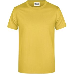 James And Nicholson Heren Ronde Hals Basic T-Shirt (Geel)