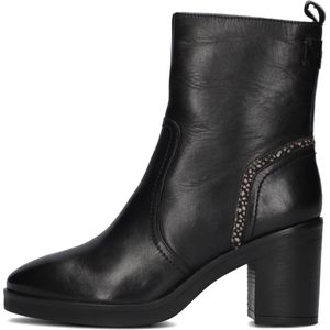 Maruti Vanity Enkellaarsjes - Enkelboots met rits - Dames - Zwart - Maat 37