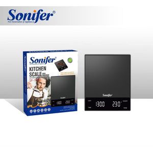 SONIFER SF1927 serie- weegschaal- precisie weegschaal- keukenweegschaal- 0.1g- digitale keukenweegschaal- zwart