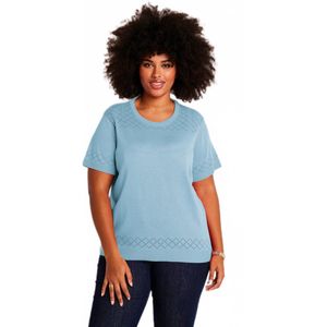 Trui met dunne opengewerkte mouwen