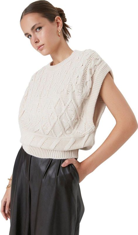 Trendyol - Trui - Gebreid - Ronde Hals - Steenpatroon