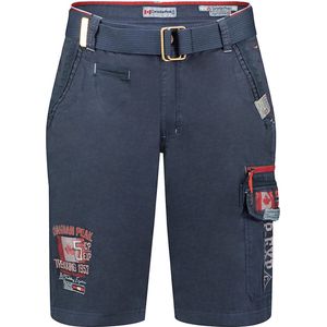 Canadian Peak Heren Korte Broek Met Zakken En Riem Blauw - L