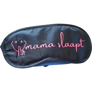 TWOA-Slaapmasker-Grappige tekst- zwart polyester- mama slaapt roze