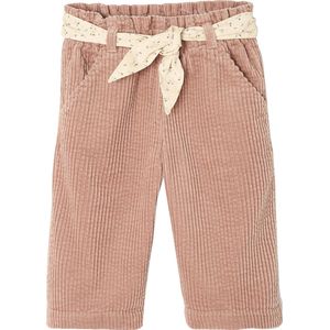 Ribbroek - Beige - Wijde Babybroek van Ribfluweel