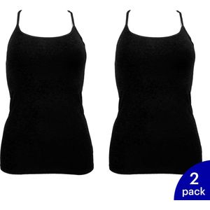 2-Pack O'Neill Dames Racerback Topje 809021-6900 - Zwart - Maat M