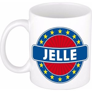 Jelle naam koffie mok / beker 300 ml  - namen mokken