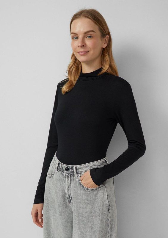 s.Oliver - T-Shirt - Slim Fit - Lange Mouwen