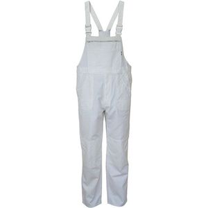 Carson Classic Workwear 'Outdoor Bib Pants' Tuinbroek/Overall Wit - 56