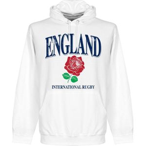 Engeland Rugby Hooded Sweater - Wit - L