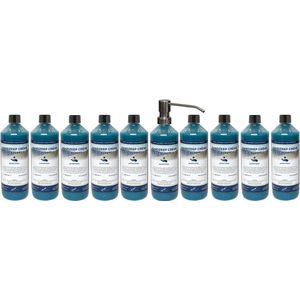 Handzeep Crème Eucalyptus 500 ml - set van 2 stuks - met gratis pomp - Voordeelverpakking