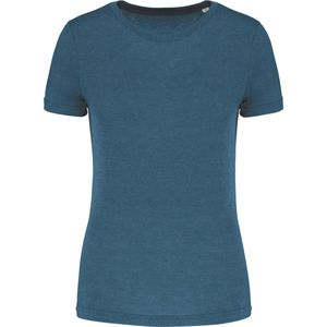SportT-shirt Dames XXL Proact Ronde hals Korte mouw Duck Blue Heather 50% Polyester, 25% Katoen, 25% Viscose