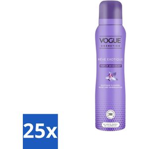 Vogue Cosmetics - Reve Exotique - Parfum Deodorant - 150 ml - Bulkverpakking - 25 stuks