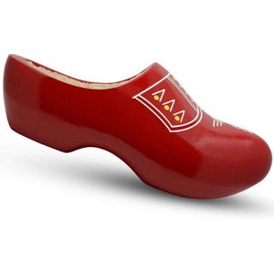 Houten klompen rood met bies