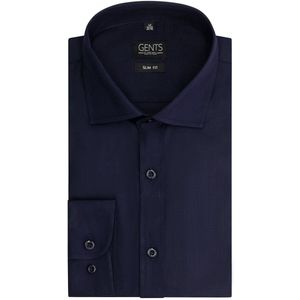 GENTS - Slimfit - Polyblend - Donkerblauw - Maat EU38/S