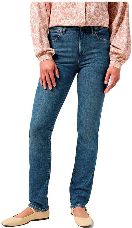 Wrangler - 112356386 - Spijkerbroek - Blauw - Slim Fit - Hoge Taille