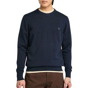 Timberland - Heren Sweater - Blauw - 100% Biologisch Katoen