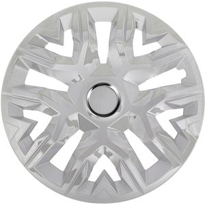 Universele wieldoppen 16'' NRM Perfecto zilver gelakt 4 stuks