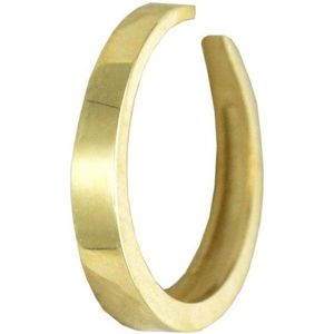 Silventi 9NBSAM-G200006 Gouden Ear Cuff - Oorklem- Oorring - 14 Karaat - Glad - 10 x 1,8 mm - Goud