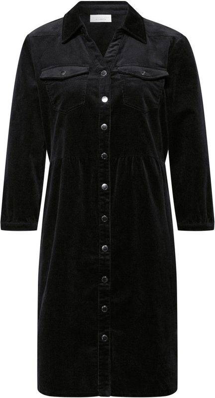 Street one - Dames jurk - Maat 34 - Vrouwen - 10001 Black - katoen