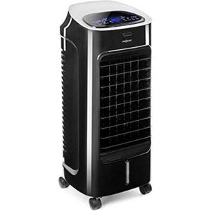 4 in 1 Mobiele Airco – Zonder Afvoer – Voor Slaapkamer, Woonkamer, Kantoor – Luchtontvochtiger – Oscillatie – 320 m³ - Afstandsbediening – Zwart