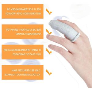 Vingerbandage in buisvorm voor letsel of zwellingen van de vingers - Eerste hulp (10 stuks wit/blauw)