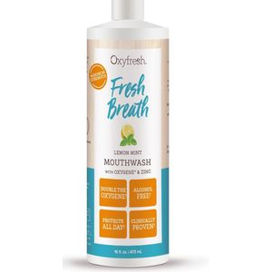 Oxyfresh Power Rinse Mondwater - Lemon-Mint - 473 ml