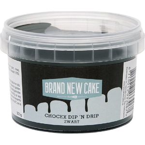 BrandNewCake® Chocex Dip 'n Drip Zwart 270gr - Cake Drip - Taartdecoratie - Taartversiering