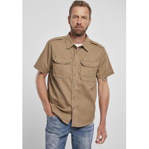 Heren - Mannen - Menswear - Modern - Urban - Casual - Streetwear - Dikke kwaliteit - Shirt - Ripstop - Shortsleeve - Blouse - US overhemd camel