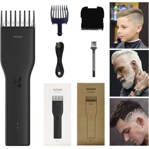 ENCHEN tondeuse voor mannen professionele draadloze haarbaardtrimmer heren alles-in-één haarsnijkit elektrische kappersknipper oplaadbare kappersmachine set voor kinderen baby thuis reizen, zwart