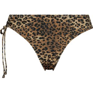 Hunkemöller Dames Badmode Bikinibroekje Leopard - Bruin - maat 2XL