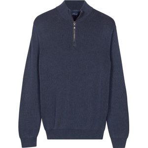 Baileys - Heren - Trui - Ribgebreid - Katoenen Pullover - Dark Denim - 528419-675