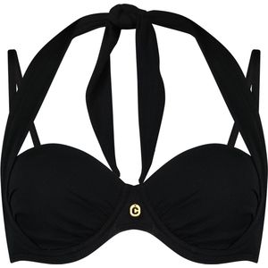 ten Cate Beach multiway bikinitop black rib voor Dames | Maat 40xB