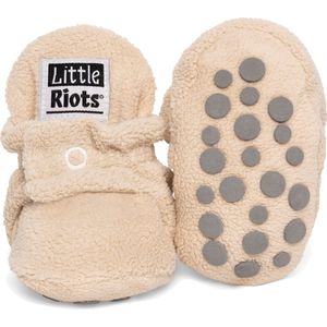 Little Riots - Babyslofjes - Fleece Stepper - Soft Beige - 24-36 Maanden (15,5cm) - Schoenmaat 24-25