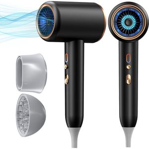 Föhn met Diffuser - Digitale Haardroger - Drogen / Stylen / Volume / Krullen - Föhn