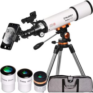 Slokey Discover The World® Telescoop Astronomie, draagbaar en krachtig 20x - 250x, ideaal voor volwassen beginners. Telescoop voor maan, planeten en sterren