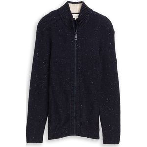 TOM TAILOR - Gebreid Vest - Navy/Wit - Cardigan
