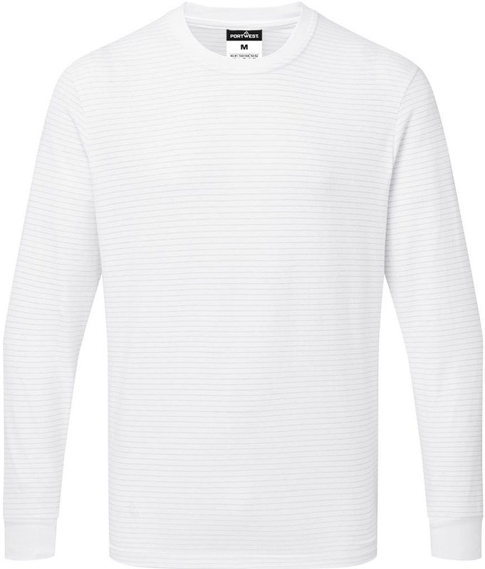 Anitstatisch ESD Poloshirt maat Medium, White